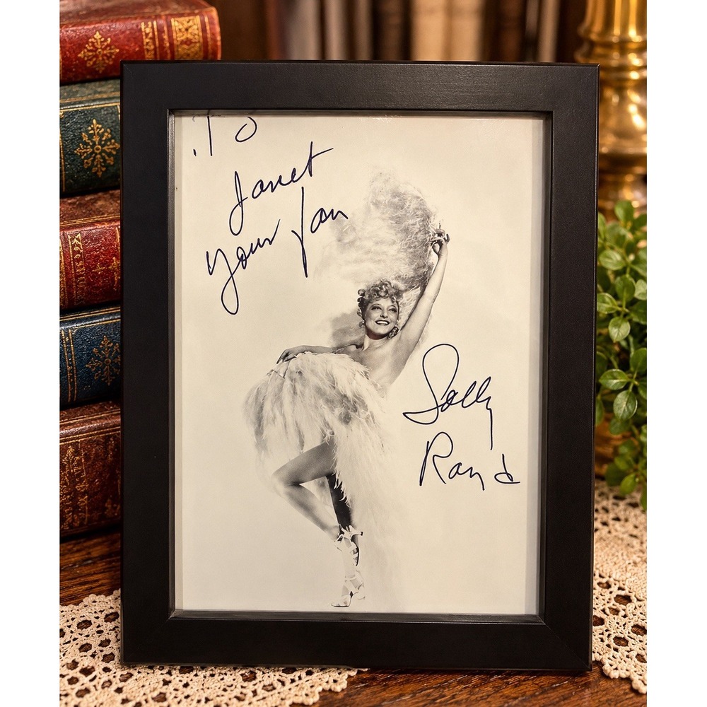 Sally Rand- Signed Vintage Photograph (Burlesque Dancer)